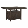 Lexicon Oxton Asian Hardwood Cntr Height Dining Table in Distressed Dark Cherry