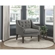 Lexicon Knox Textured Accent Chair in Dark Gray