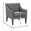Lexicon Knox Textured Accent Chair in Dark Gray