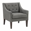 Lexicon Knox Textured Accent Chair in Dark Gray