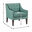 Lexicon Knox Textured Accent Chair in Green