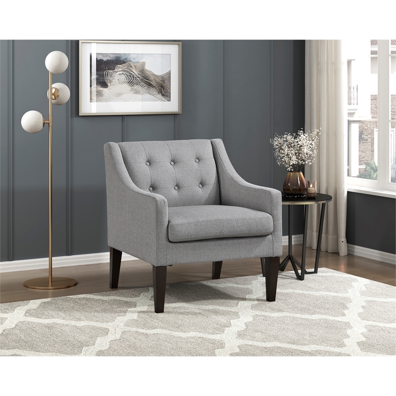Lexicon Knox Textured Accent Chair in Gray