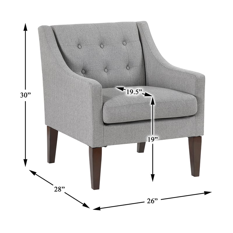 Lexicon Knox Textured Accent Chair in Gray