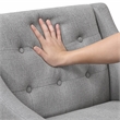 Lexicon Knox Textured Accent Chair in Gray