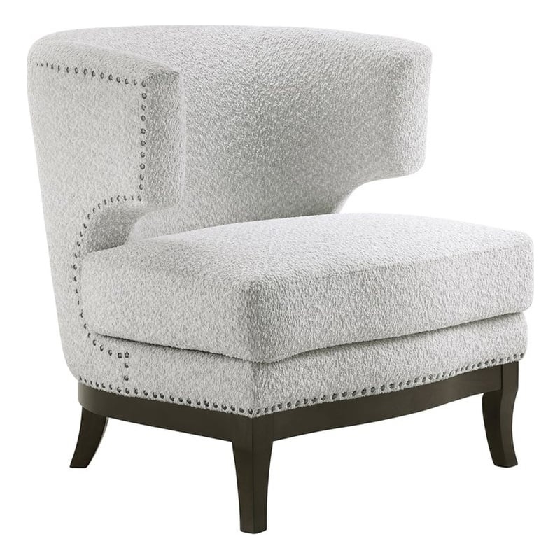 Lexicon Halden Boucle Accent Chair in Gray
