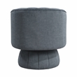 Lexicon Lonita Velvet Swivel Chair in Dark Gray
