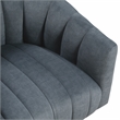 Lexicon Lonita Velvet Swivel Chair in Dark Gray