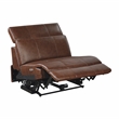 Lexicon Sutton Leather (5/6) Power Armless Rclng Chr with Pwr Headrest in Brown