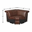 Lexicon Sutton Leather (4/6) Corner Seat in Brown