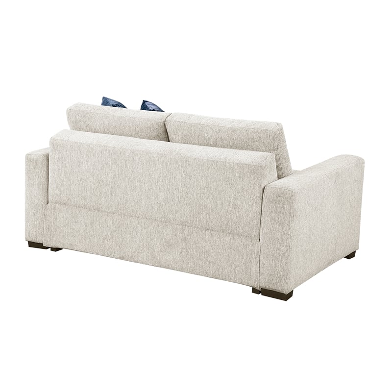 Lexicon Isla Microfiber Love Seat in Beige
