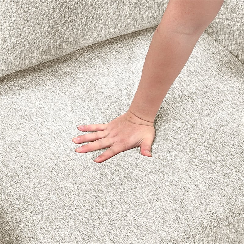 Lexicon Isla Microfiber Love Seat in Beige
