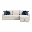 Lexicon Isla Microfiber 2-Piece Sectional with Reversible Chaise in Beige