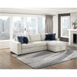 Lexicon Isla Microfiber 2-Piece Sectional with Reversible Chaise in Beige
