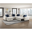Lexicon Isla Microfiber 4-Piece Sectional with Reversible Chaise in Beige