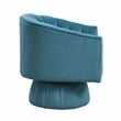 Lexicon Lonita Velvet Swivel Chair in Dark Teal