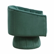 Lexicon Lonita Velvet Swivel Chair in Dark Green