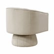 Lexicon Lonita Velvet Swivel Chair in Taupe