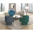 Lexicon Lonita Velvet Swivel Chair in Taupe