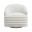 Lexicon Seville Chenille Swivel Chair in Beige