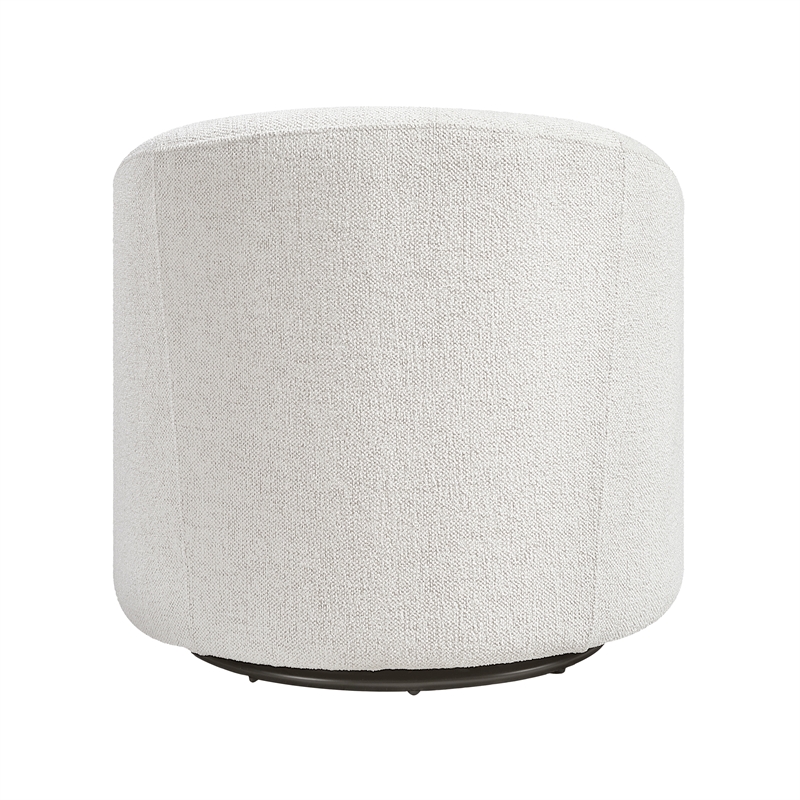 Lexicon Seville Chenille Swivel Chair in Beige