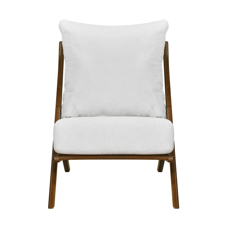 Lexicon Audrey Chenille Accent Chair in Beige