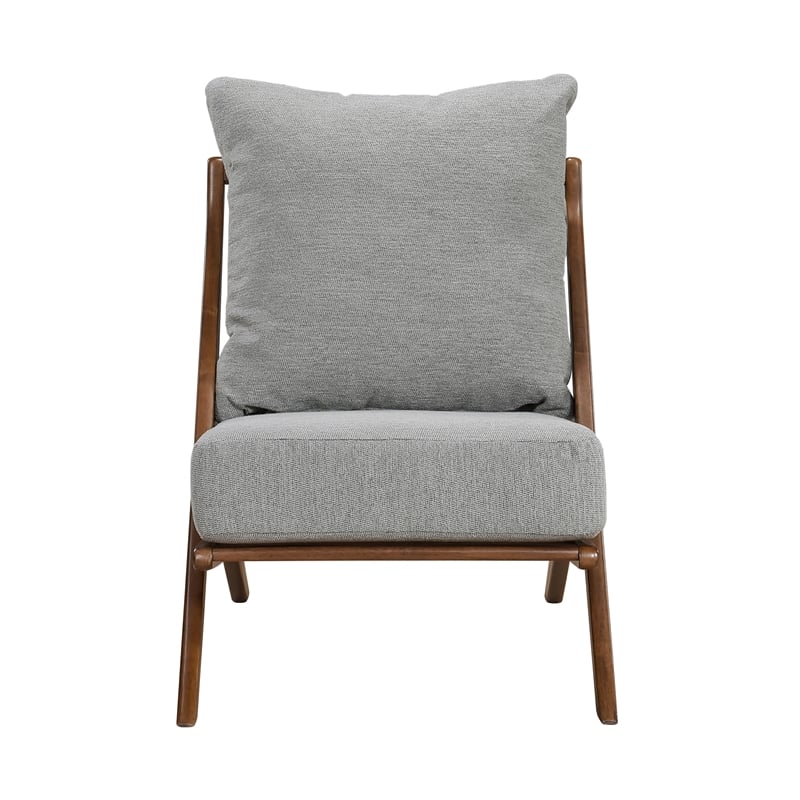 Lexicon Audrey Chenille Accent Chair in Gray