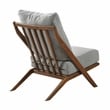 Lexicon Audrey Chenille Accent Chair in Gray