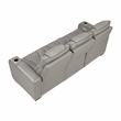 Lexicon Apex Leather Power Double Reclining Sofa with Power Headrests in Gray