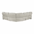 Lexicon Fairway Faux Leather 3-Piece Pwr Rclng Sectional in Taupe