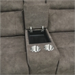 Lexicon Muncie Microfiber Dbl Reclining Love Seat with Center Console in Brown