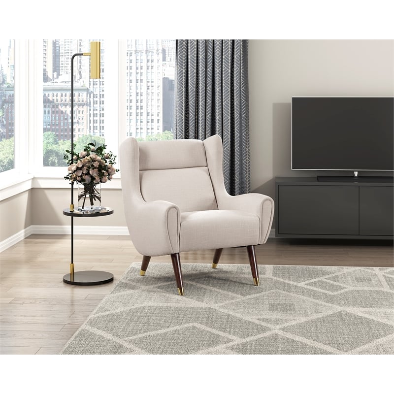 Lexicon Greta Textured Accent Chair in Beige