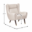 Lexicon Greta Textured Accent Chair in Beige