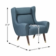 Lexicon Greta Textured Accent Chair in Blue