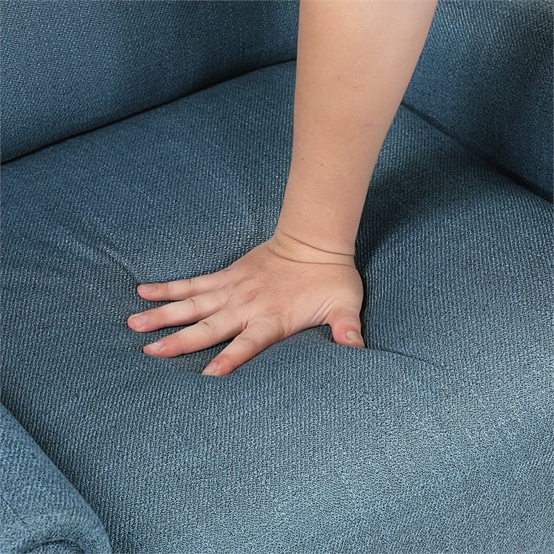 Lexicon Greta Textured Accent Chair in Blue