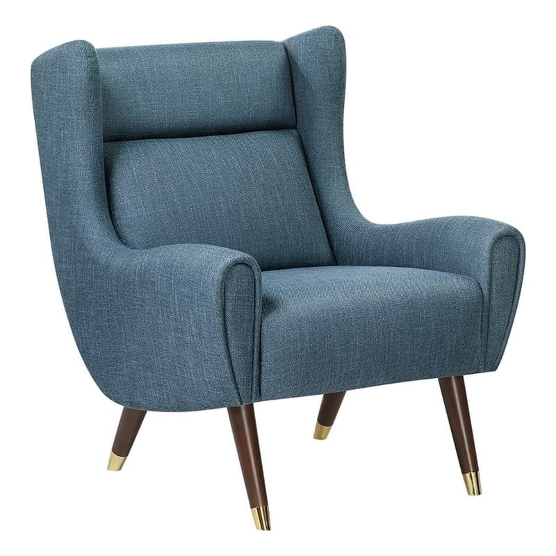 Lexicon Greta Textured Accent Chair in Blue