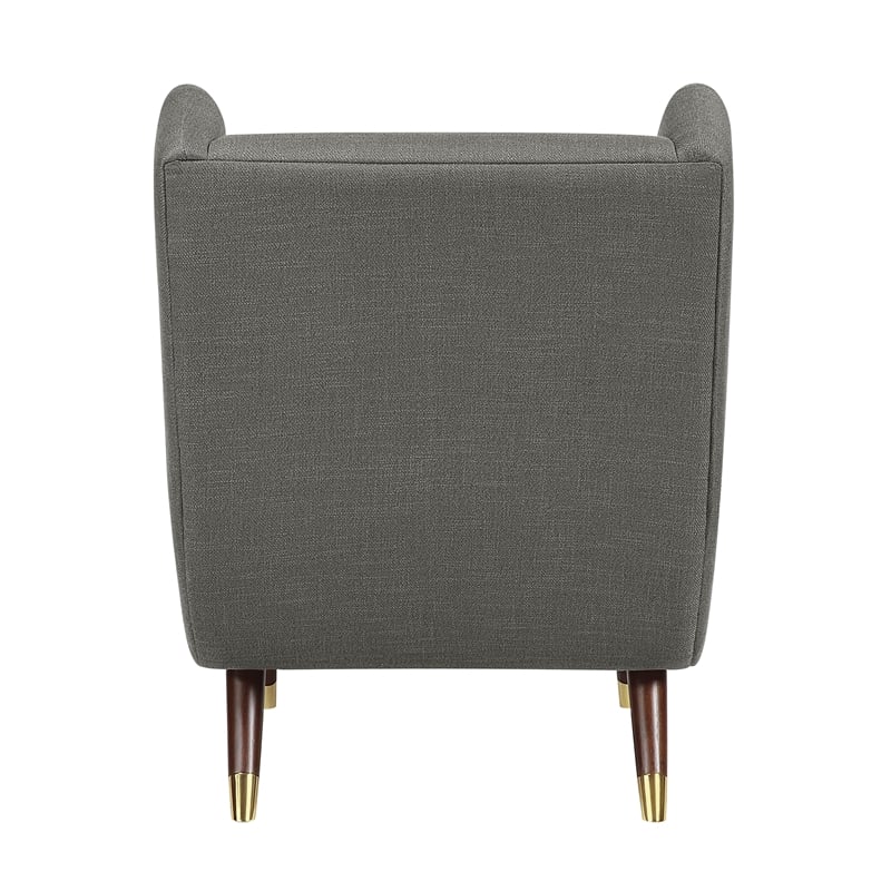 Lexicon Greta Textured Accent Chair in Dark Gray