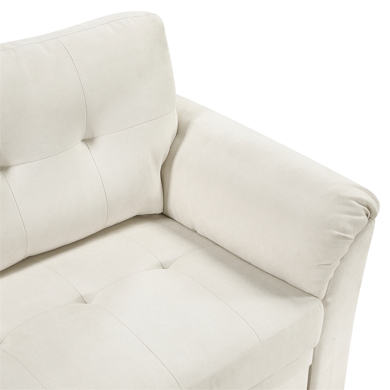 Lexicon Elara Textured 2pcs Reversible Sectional with Reversible Chaise in Beige