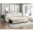 Lexicon Elara Textured 2pcs Reversible Sectional with Reversible Chaise in Beige