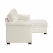Lexicon Elara Textured 2pcs Reversible Sectional with Reversible Chaise in Beige