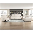 Lexicon Vera Chenille Pwr Double Reclining Sofa with USB Charging Ports in Beige