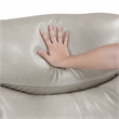 Lexicon Fargo Faux Leather 3-Piece Power Reclining Sectional in Silver Gray