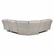 Lexicon Fargo Faux Leather 3-Piece Power Reclining Sectional in Silver Gray