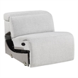 Lexicon McPherson Chenille (5/5) Power Armless Reclining Chair in Cloud