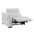 Lexicon McPherson Chenille (1/2) Power Left Side Reclining Chair in Cloud