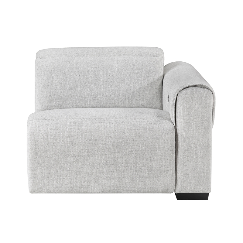 Lexicon McPherson Chenille (2/2) Power Right Side Reclining Chair in Cloud