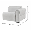 Lexicon McPherson Chenille (2/2) Power Right Side Reclining Chair in Cloud