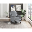 Lexicon Lansing Chenille Push Back Reclining Chair in Gray