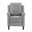 Lexicon Lansing Chenille Push Back Reclining Chair in Gray