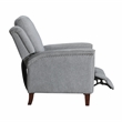 Lexicon Lansing Chenille Push Back Reclining Chair in Gray