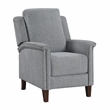 Lexicon Lansing Chenille Push Back Reclining Chair in Gray